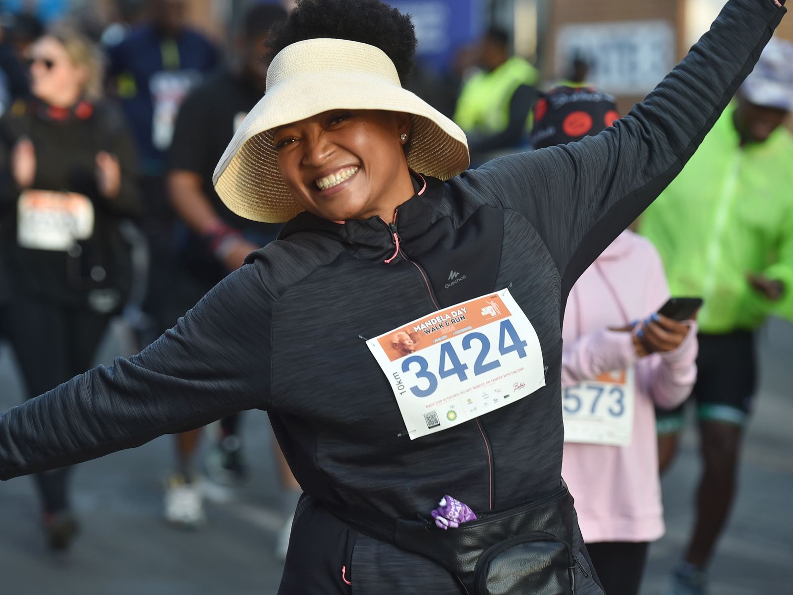 Mandela Day Walk & Run 2024 woman in black