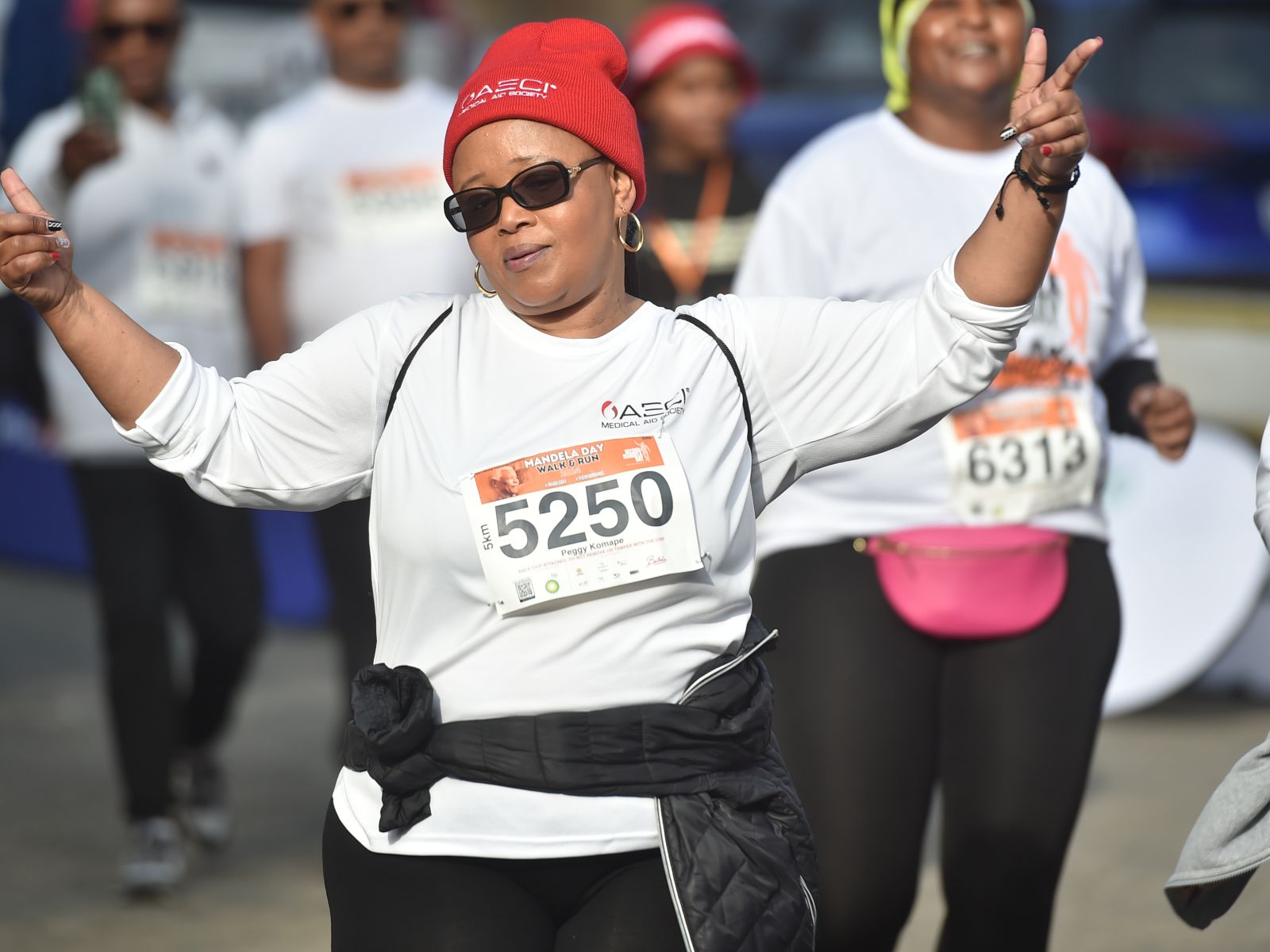 Mandela Day Walk & Run 2024 red doek